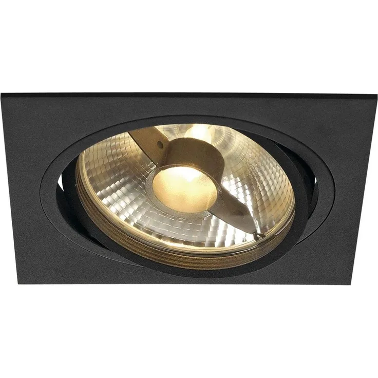 NEW TRIA ES111 SQUARE Einbau- leuchte, schwarz, GU10, max. 75W, inkl. Blattfedern