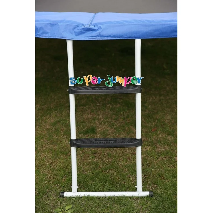 Diyarts Trampolinleiter (Gartentrampolin Leiter, mit 2 weichen Stufen für Aufstieg), solide Einstiegsleiter 100kg Belastbarkeit 85cm Rahmenhöhe – Bild 2