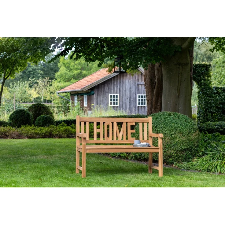 Teakholz Gartenbank HOME 120 cm – Bild 8