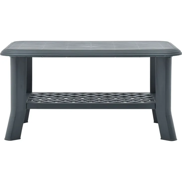 vidaXL Couchtisch Grün 90 x 60 x 46 cm Kunststoff 48794