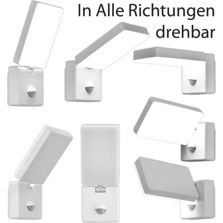 Maxkomfort Wandleuchte AGATE, LED fest integriert, Tageslichtweiß, Neutralweiß, 4000K, Außenwandleuchte – Bild 4