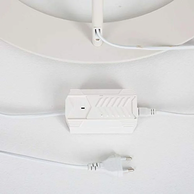 Lindby Bogenlampe Danua, 90 LEDs - 17 W, warmweiß, minimalistisches Design für moderne Wohnräume – Bild 8