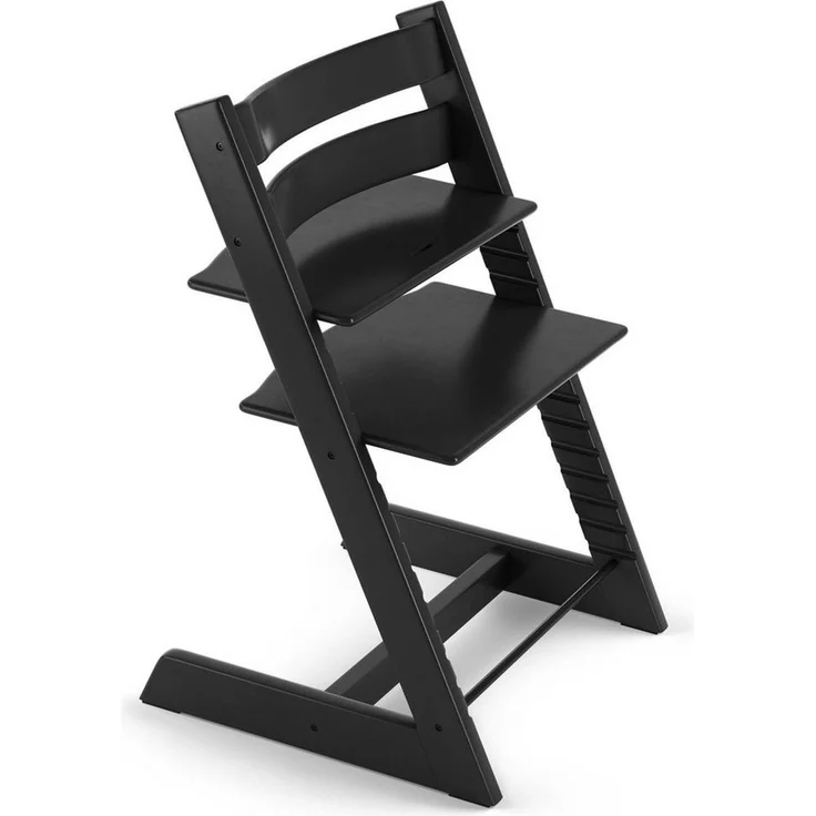 Stokke 'Tripp Trapp' Hochstuhl, black, höhenverstellbar, Buche massiv, bis 110 kg – Bild 1