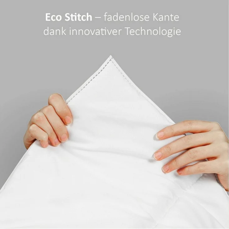 liebling Bettdecke + Kopfkissen Bettwaren-Set, Füllung: 100% Polyester, Bezug: 100% Polyester (Mikrofaser), für Allergiker geeignet, hautschonend, pflegeleicht, langlebig – Bild 4