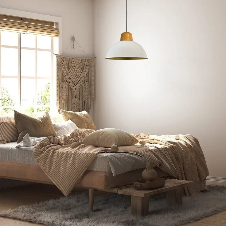 Bamyum Pendelleuchte Bamyum Hängelampe I Lipeo I Ø40 cm E27 Metall Deko Modern Lampe, ohne Leuchtmittel – Bild 2