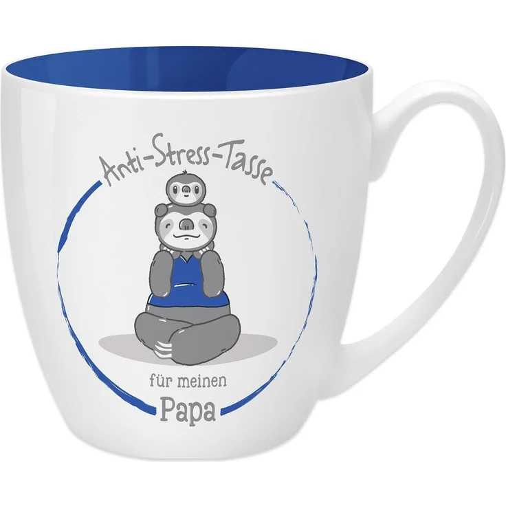 GRUSS & CO Anti-Stress-Tasse Motiv "Papa" | Tasse mit Spruch, 45 cl, New Bone China | Geschenktasse | 45504 – Bild 1
