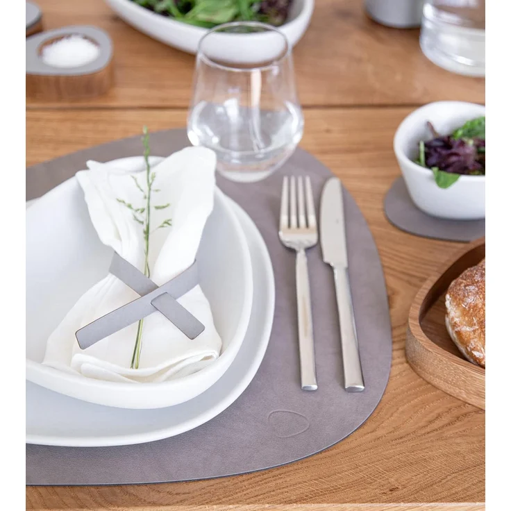 LIND DNA Table Mat Curve L 37x44 cm Nupo Nomad Grey – Bild 4