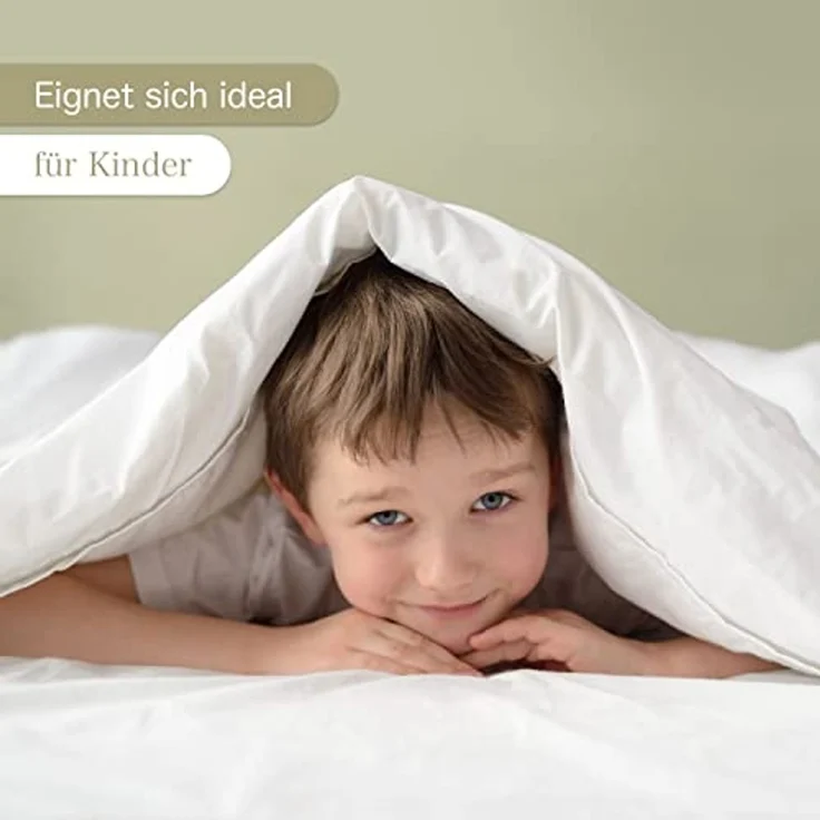 KiGATEX Babybettdecke 100x135 cm – Ganzjahresdecke mit Bärchensteppung, Füllung: 100% Polyester, weich, bei 95°C waschbar, haut- und allergikerfreundlich – Bild 3