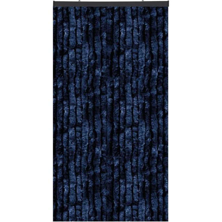Flauschvorhang in Sondergröße - Türvorhang Breite: 120cm - Länge: 275cm, Dunkelblau – Bild 1