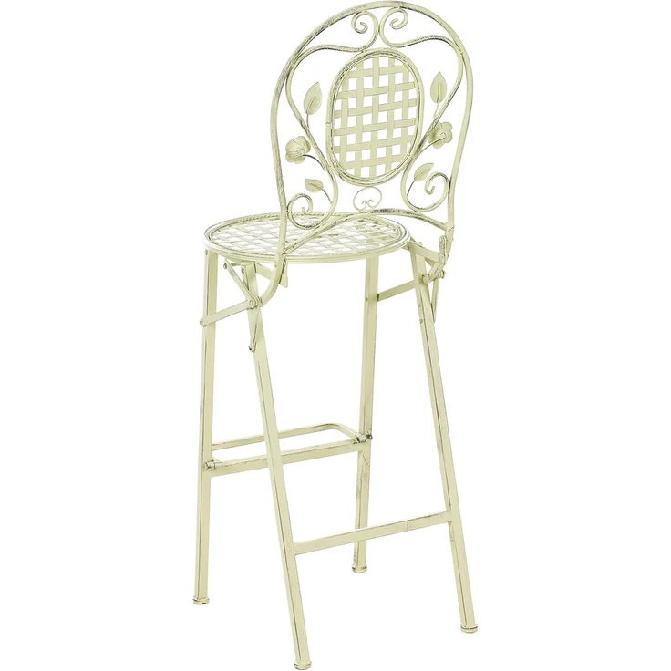 Beliani 'BIVIO' Garten-Barhocker, 2er Set, klappbar, Metall Hellgrün – Bild 6
