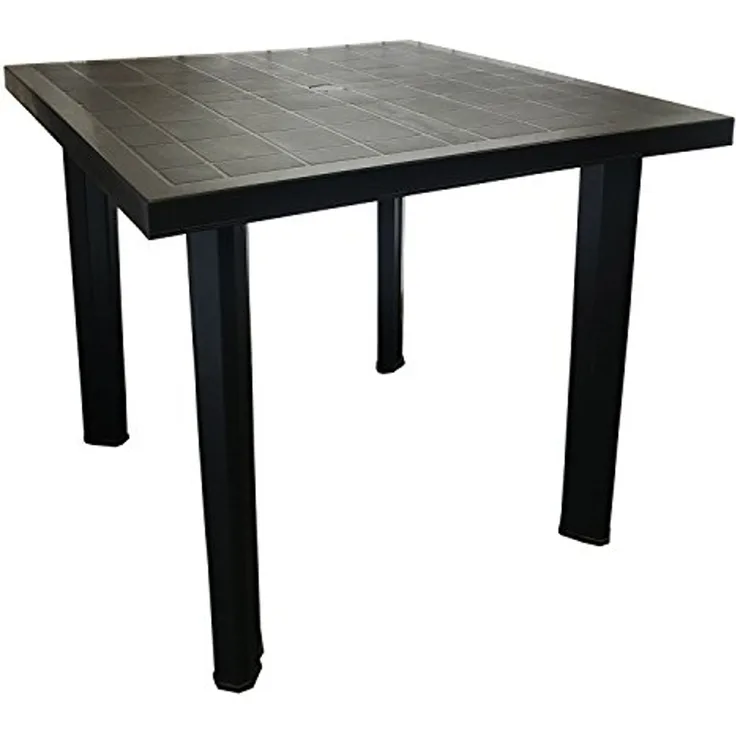 Gartentisch Kunststoff Anthrazit 80x75x72cm