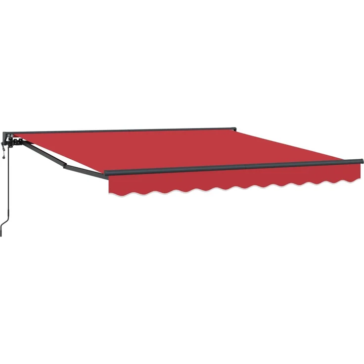 vidaXL Markisenrahmen Rot 300 x 250 cm Polyester mit PU-Beschichtung 3330158 – Bild 1