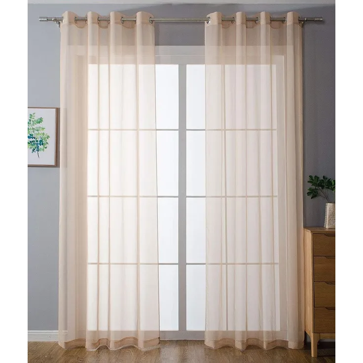 Gardinenbox Gardine, Ösen (2 St), transparent, Voile