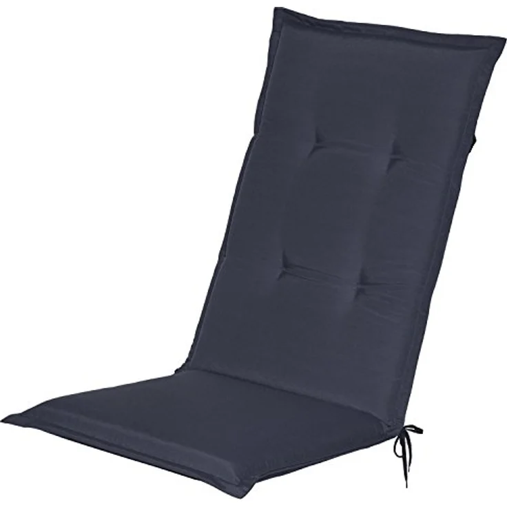 Beautissu 4er Set Hochlehner Auflagen Loft HL 120 x 50 x 6 cm Dunkelblau – Bild 10