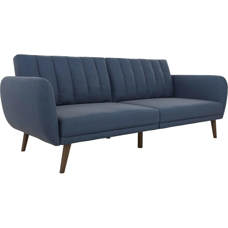 Novogratz Brittany Schlafsofa, Leinen Marineblau