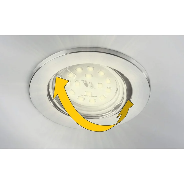 TRANGO LED Einbauleuchte, 3er Set 6729-031M36K LED Einbaustrahler Anthrazit matt inkl. 3x 5 Watt CCT Farbtemperatur Steuerung 2700K-4000K-6500K LED Modul, Einbauspot, Deckenleuchte, Downlight, Deckenlampe – Bild 4