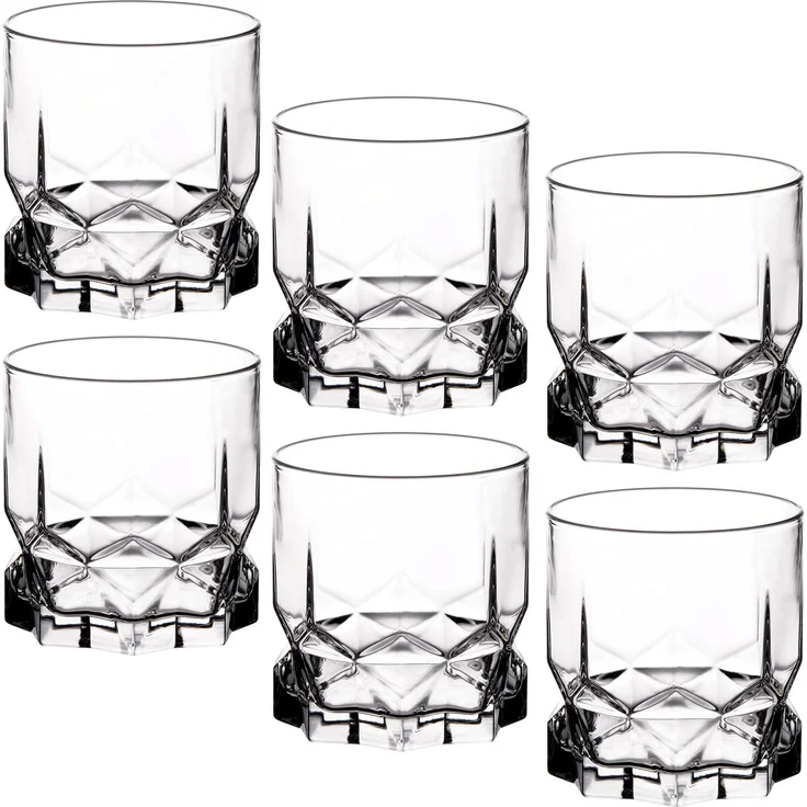 KADAX 6x Trinkgläser für Saftgetränke 325ml Glasset Literatki – Bild 6