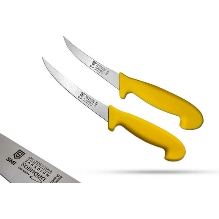 SMI Ausbeinmesser 5, 6 Zoll Solingen Messer Ausbeinmesser Metzgermesser Fleischmesser, 2-tlg – Bild 4