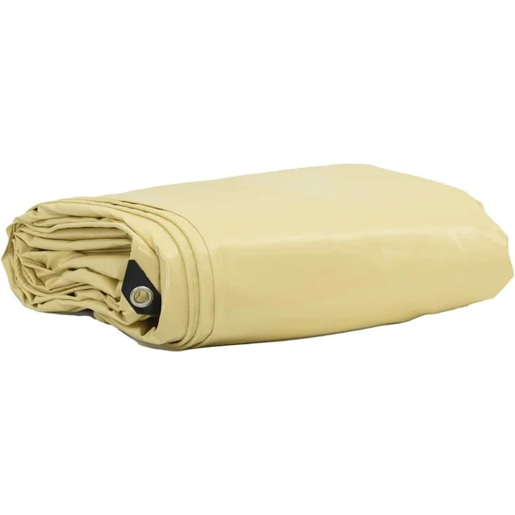 vidaXL Plane 650g / m² Beige 4 x 5 m Canvas mit PVC-Beschichtung 42017735 – Bild 1