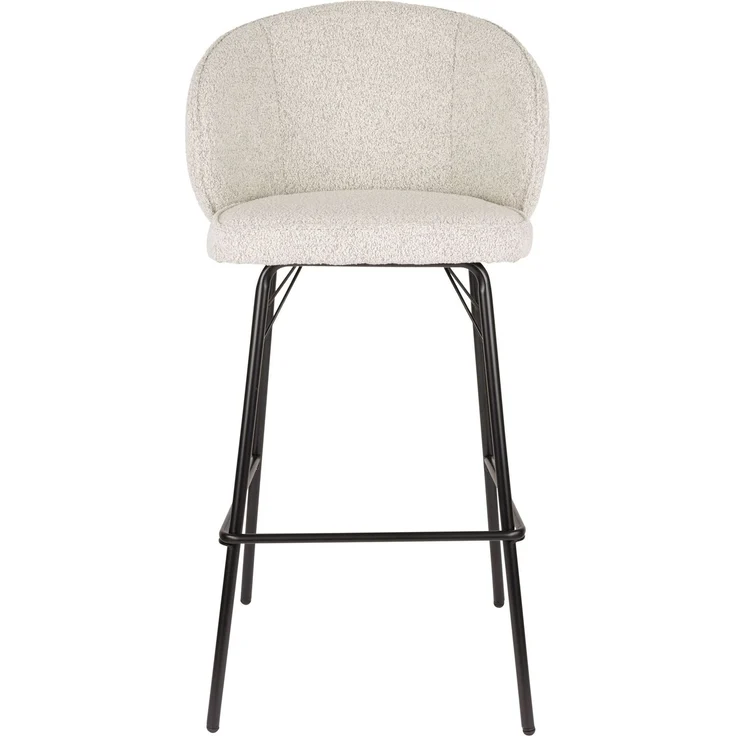 Barhocker Joa im 2er-Set, Beige mit Metallgestell für Küche & Bar 52x50x100 cm – Bild 8