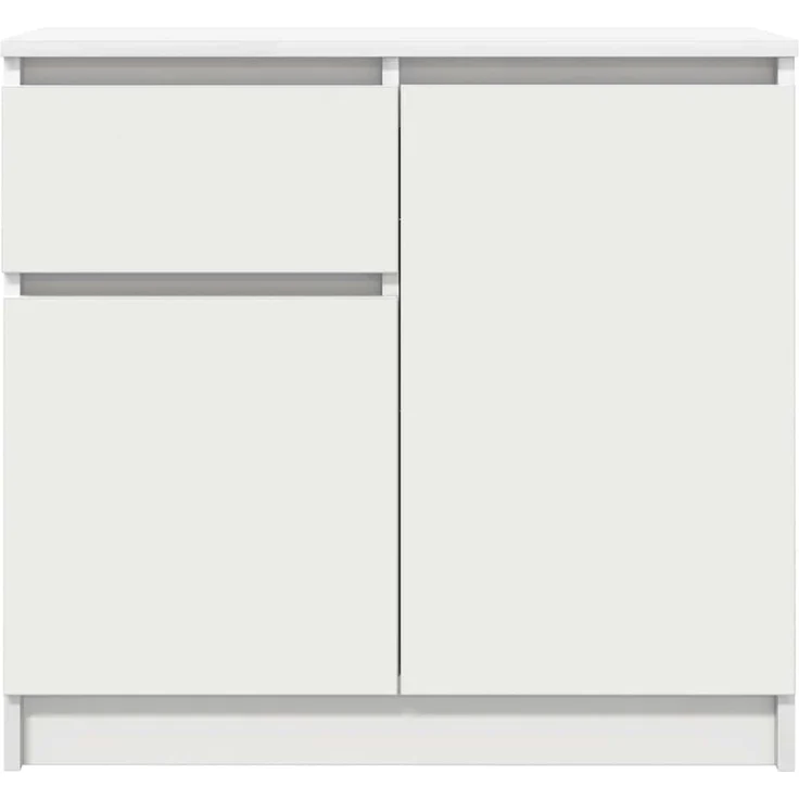 vidaXL Sideboard mit Schublade Weiß 71x35x65 cm Holzwerkstoff 861598 – Bild 5
