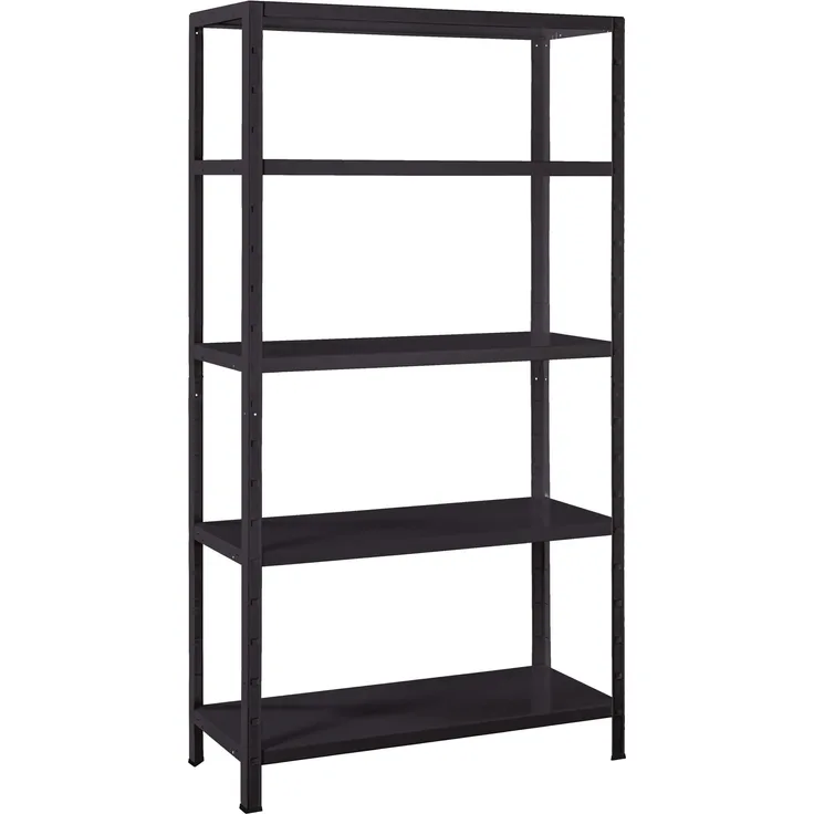 Schulte Regal Stecksystem Blackline 1900x1000x450mm mit 5 Böden aus Metall 65kg Fachlast