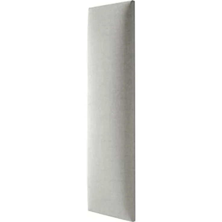 MOLLIS Polsterplatte, Rechteckiges und Dekoratives Wandpaneel, Geeignet als Bettkopfteil oder Aufprallschutz, Reduziert Schall und Verbessert Akustik, aus Schaumstoff, 60x15 cm, Silber – Bild 2