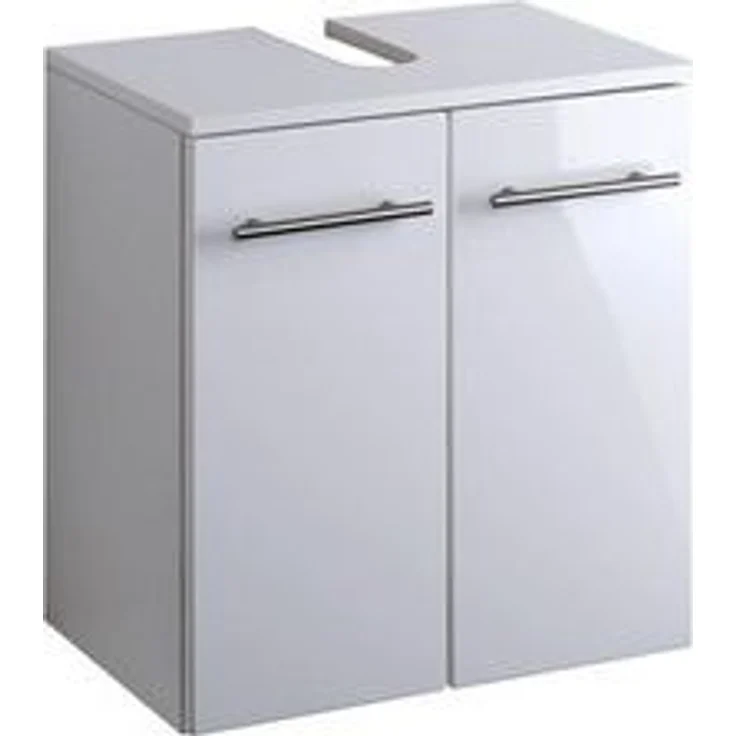 Waschbeckenschrank UDINE-03, Hochglanz weiß, B x H x T ca.: 50 x 53 x 34cm – Bild 4