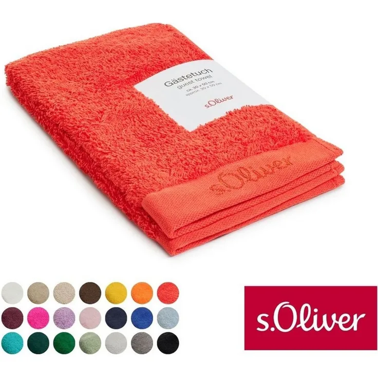 s.Oliver Gästehandtuch s. Oliver Gästetuch, Walkfrottier (1-St), besonders weich und saugfähig