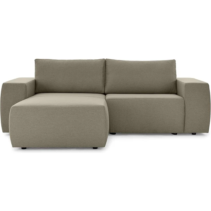 LOOKS by Wolfgang Joop Looks II Designer Ecksofa, Eckcouch, beidseitig montierbar, Polstersofa, Schlamm, 242 x 160 x 70 cm – Bild 1