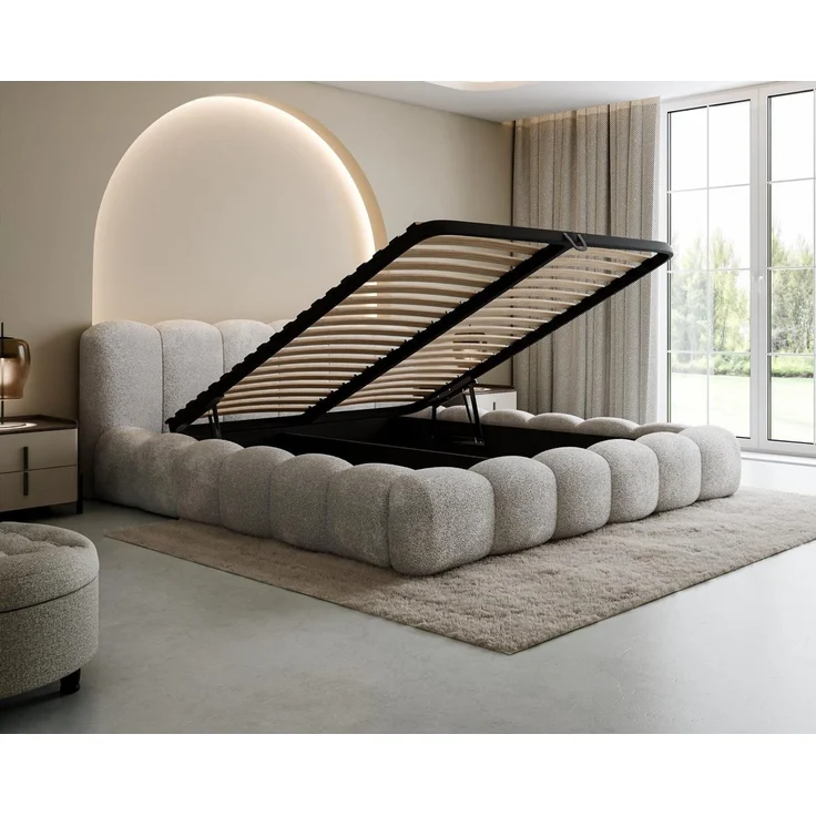 Compleo Polsterbett Designerbett, Wolkenbett, TOPSELLER, Modern Schlafzimmer, Made in EU, Wolkenbett modern – Bild 3