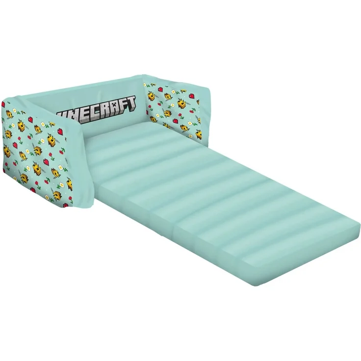 Minecraft Kinder Sofa 2in1 aufblasbar ausklappbar Schlafsofa Kindersessel mit Liegefläche – Bild 2