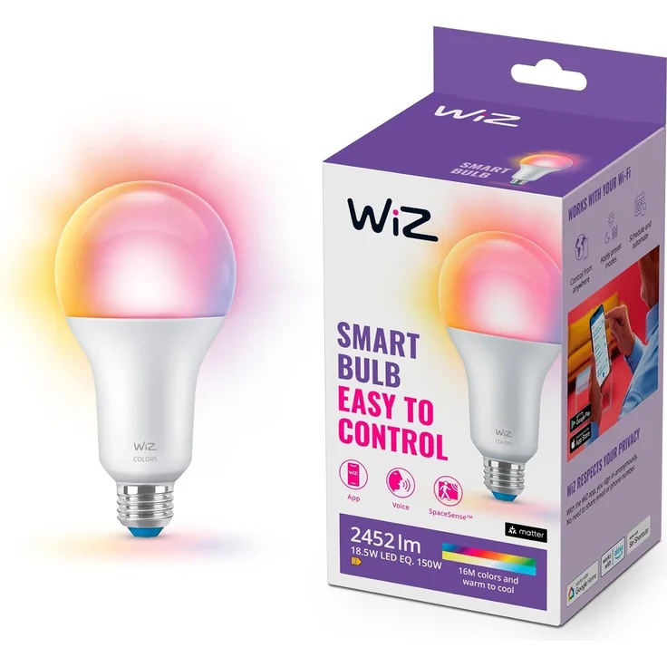 WiZ White&Color 150W E27 Standardform Tunable matt Einzelpack