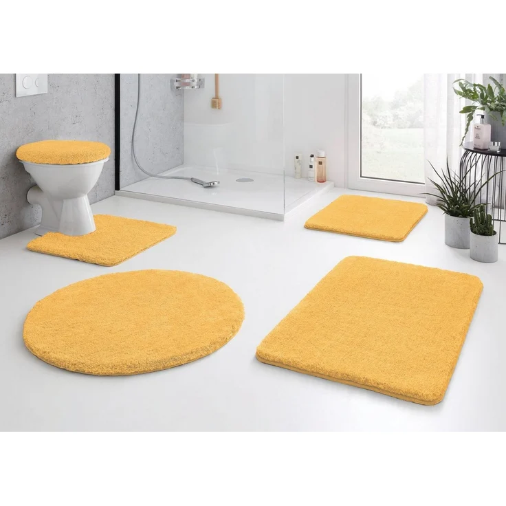 Kleine Wolke Badematte RELAX, Höhe 30 mm, rutschhemmend beschichtet, fußbodenheizungsgeeignet, Polyacryl, rund, Badteppich, Uni Farben, rechteckig, rund & als Set erhältlich – Bild 2