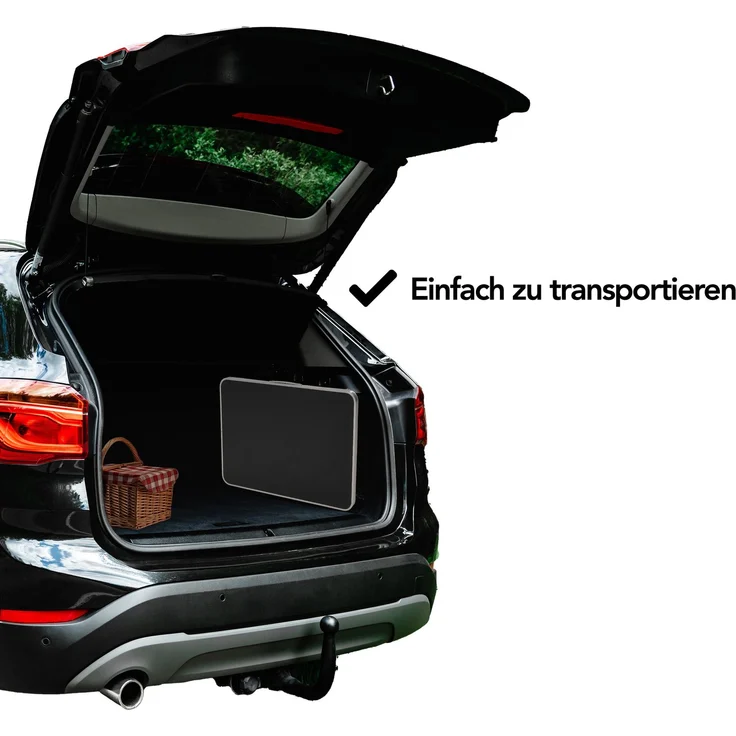 Brixy Campingtisch - klappbar - Gartentisch - 80x60x70 cm - Außen/Innen - Tragegriff - Kompakt - Aluminium - Schwarz – Bild 5