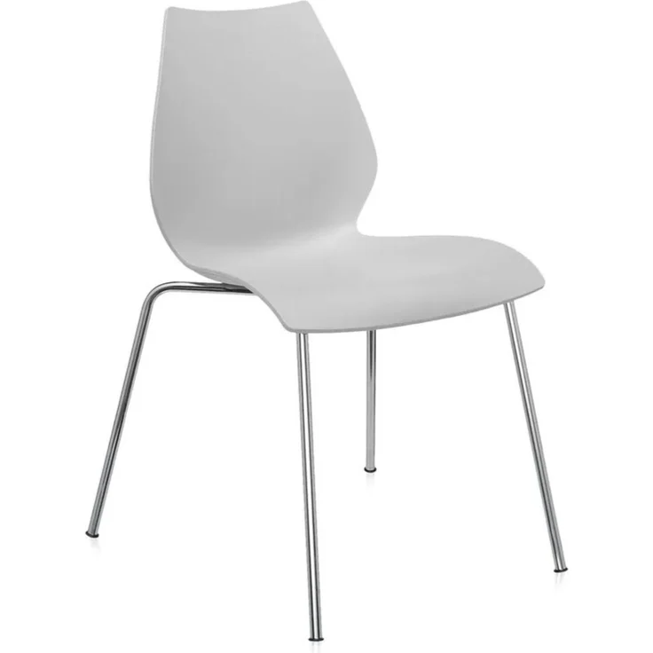Kartell Maui Büro Stuhl, Hellgrau, 2er Set – Bild 1