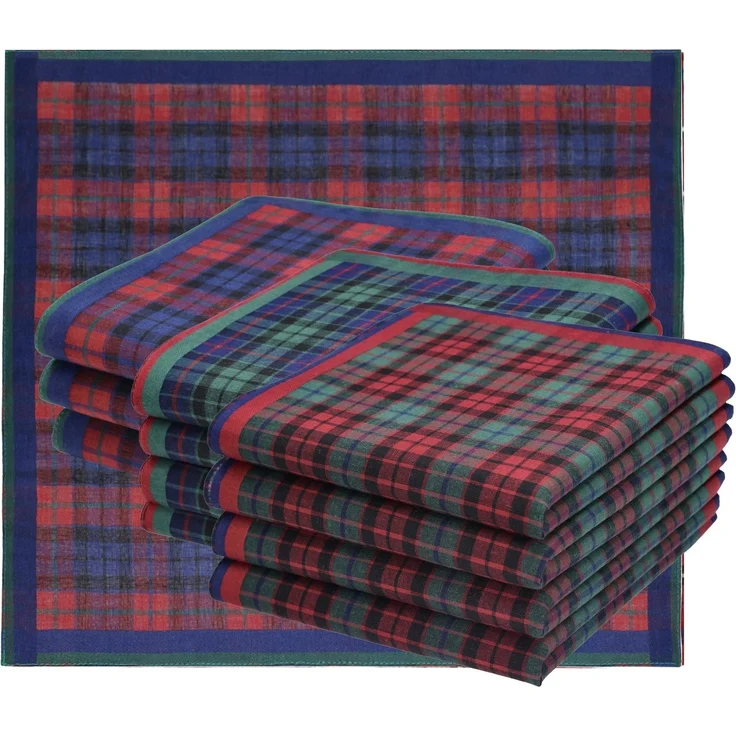 Betz Taschentuch 12 Stück Damen Stoff Taschentücher Paloma III Größe 30x30 cm, (Set, 12-St. Dessin 10), 100% Baumwolle, Dessin 10 – Bild 5