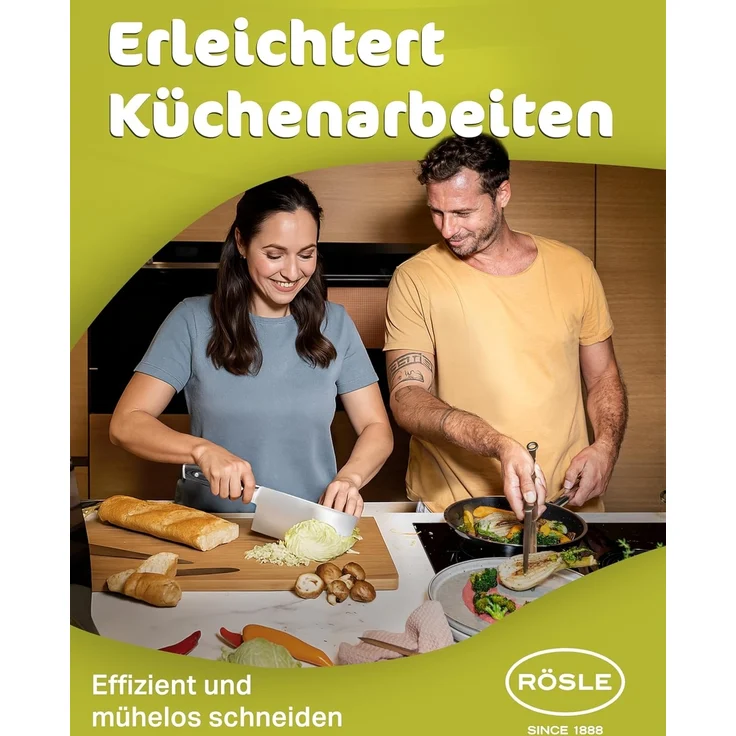 RÖSLE Kochmesser WOLFGREY Chinesisches Kochmesser 18cm – Bild 7
