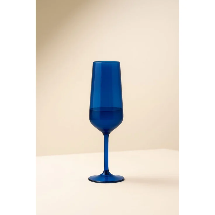 Hermia Concept 'TYRAKLE571' Sektgläser-Set (2-teilig), Blau, 7 x 7 x 22,6 cm, 195 ml – Bild 4