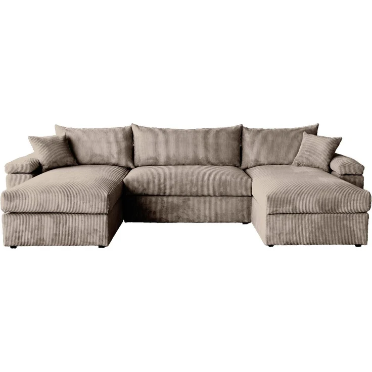 OTTO home Wohnlandschaft Cosy U-From Breite 309 cm, Sitzaufbau im Sandwich-Federkern, Bezüge in Cord oder Struktur weich wählbar mit Kaltschaumauflage – Bild 5