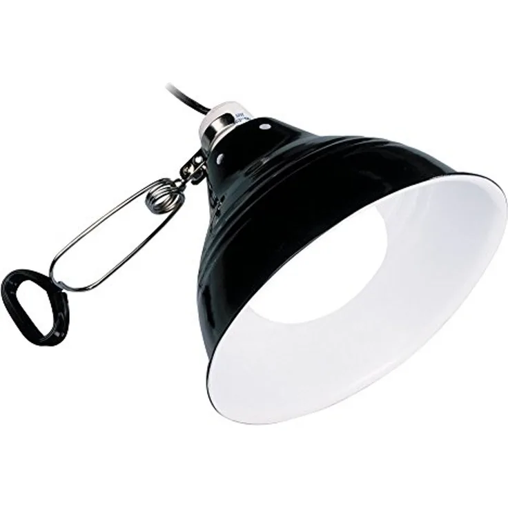 Exo Terra Glow Light, Porzellan-Klemmlampe und Leuchtreflektor, fuer Lampen bis 200W, Durchmesser 25cm
