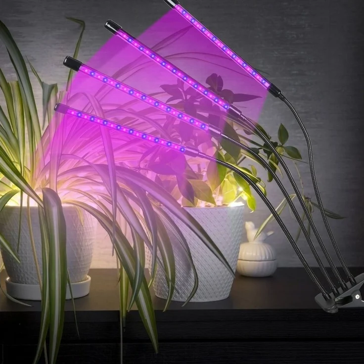 Clanmacy Pflanzenlampe 30W/40W LED Pflanzenlicht mit 10 Helligkeitsstufen Wachstumslampe – Bild 3