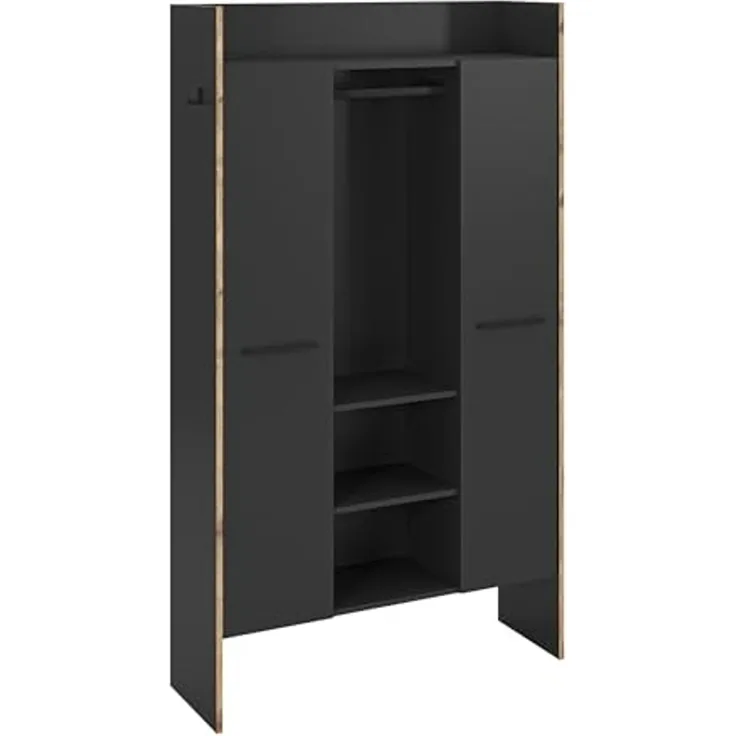 Garderobenschrank >Bueno< in Basalt - 105x189x37cm (BxHxT)