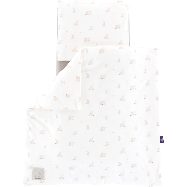 Bettwäsche Jersey Hophop Bunny beige 80/80 + 35/40 cm – Bild 2