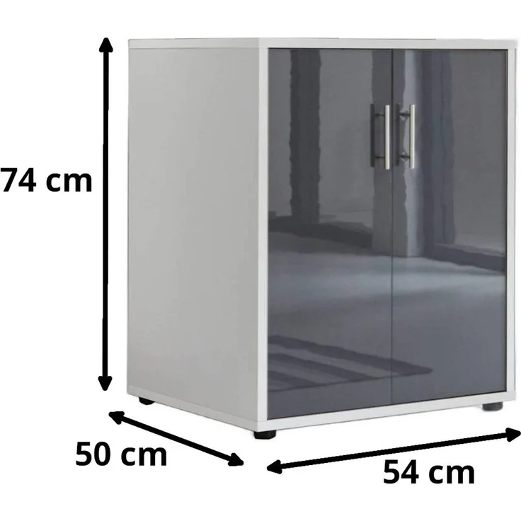 moebel-dich-auf Kommode Druckerkommode TABOR (2-türig), 54 cm breit – Bild 3