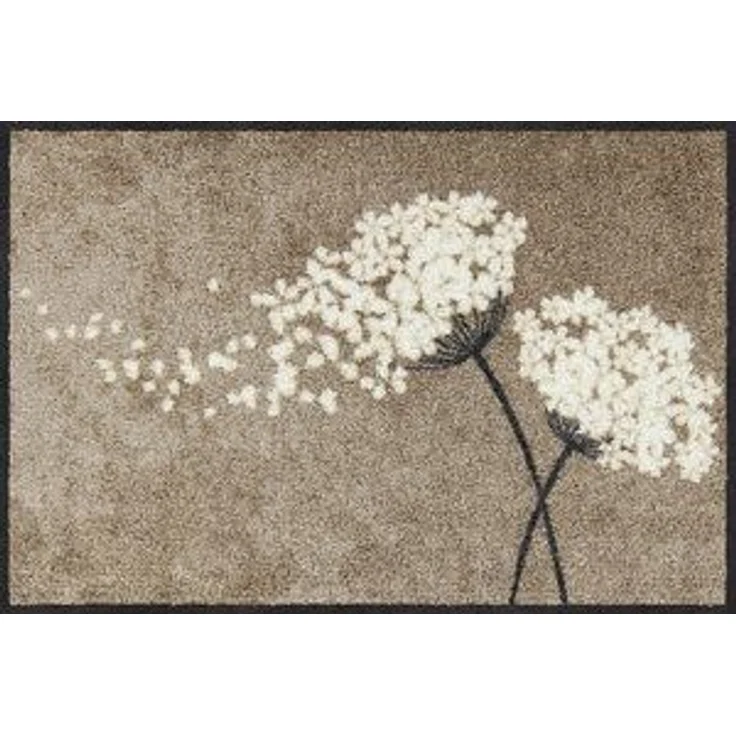 Salonloewe Fußmatte Salonloewe WISHFULL BLOSSOM TAUPE Fußmatte Wohnmatte 50 x 75 cm, Rechteckig, Höhe: 7 mm, In- und Outdoor, waschbar bei 40° Grad in der Waschmaschine und trocknergeeignet – Bild 4