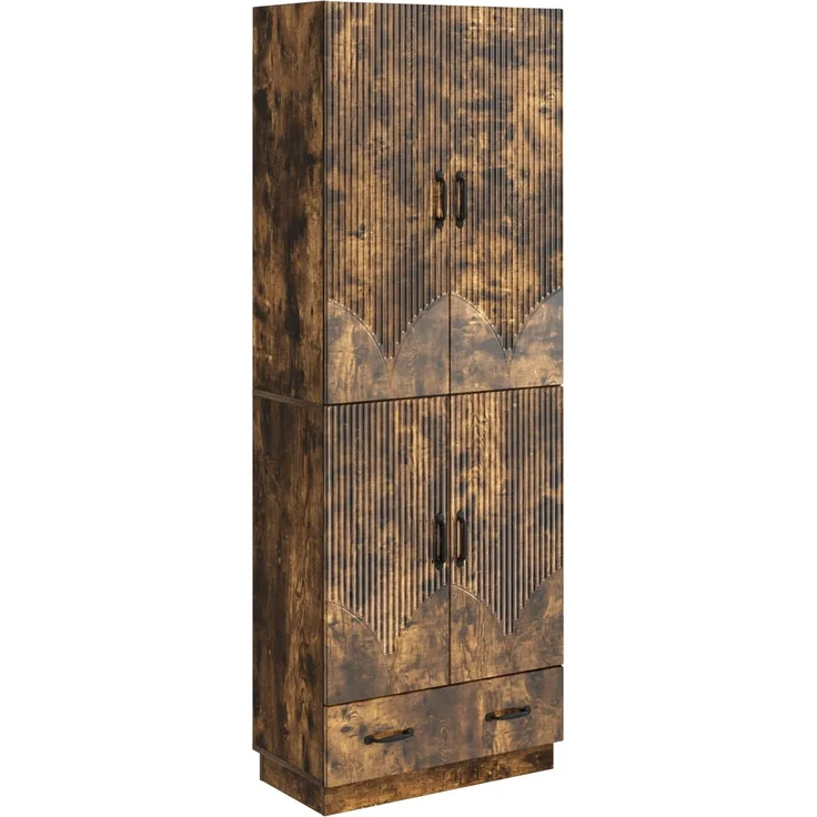 vidaXL Schrankset 2 pcs Geräucherte Eiche Holzwerkstoff 3416777 – Bild 1