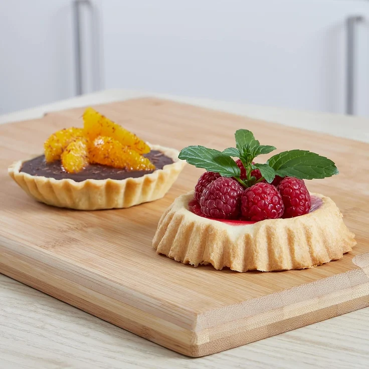 Grizzly Tarteform 10er Mini Tartelette Förmchen Ø 11 cm, Antihaft, Backformen Set, (10-tlg), Für Mini Obstboden, Mini Torteletts & Mini Tarte – Bild 4