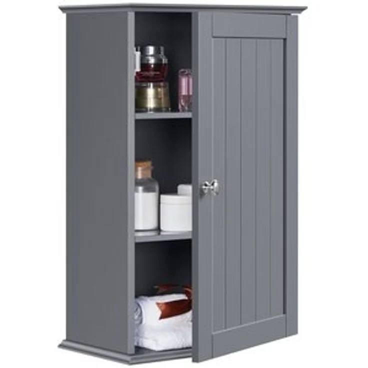 Yaheetech Hängeschrank Badezimmerschrank hängend Wandschrank mit Tür – Bild 6