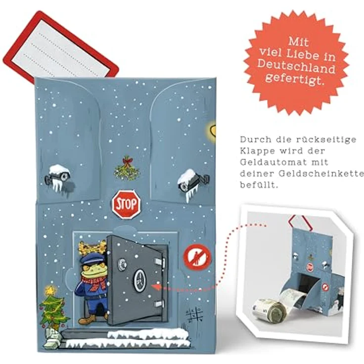 SURPRISA Geschenkbox Geld-O-Mat Geldgeschenk Verpackung – Kreatives DIY Geldautomat, für Geldgeschenke zum Geburtstag, Hochzeit & besondere Anlässe – Bild 7